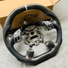 Load image into Gallery viewer, CZD autoparts for Honda  7th gen Accord Sedan TESTED LX 2003-2007 carbon fiber steering wheel with gloss black carbon fiber thumb grips