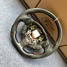 Load image into Gallery viewer, CZD auto parts carbon fiber steering wheel for Maserati Quattroporte 2005-2020 with Italy stripe
