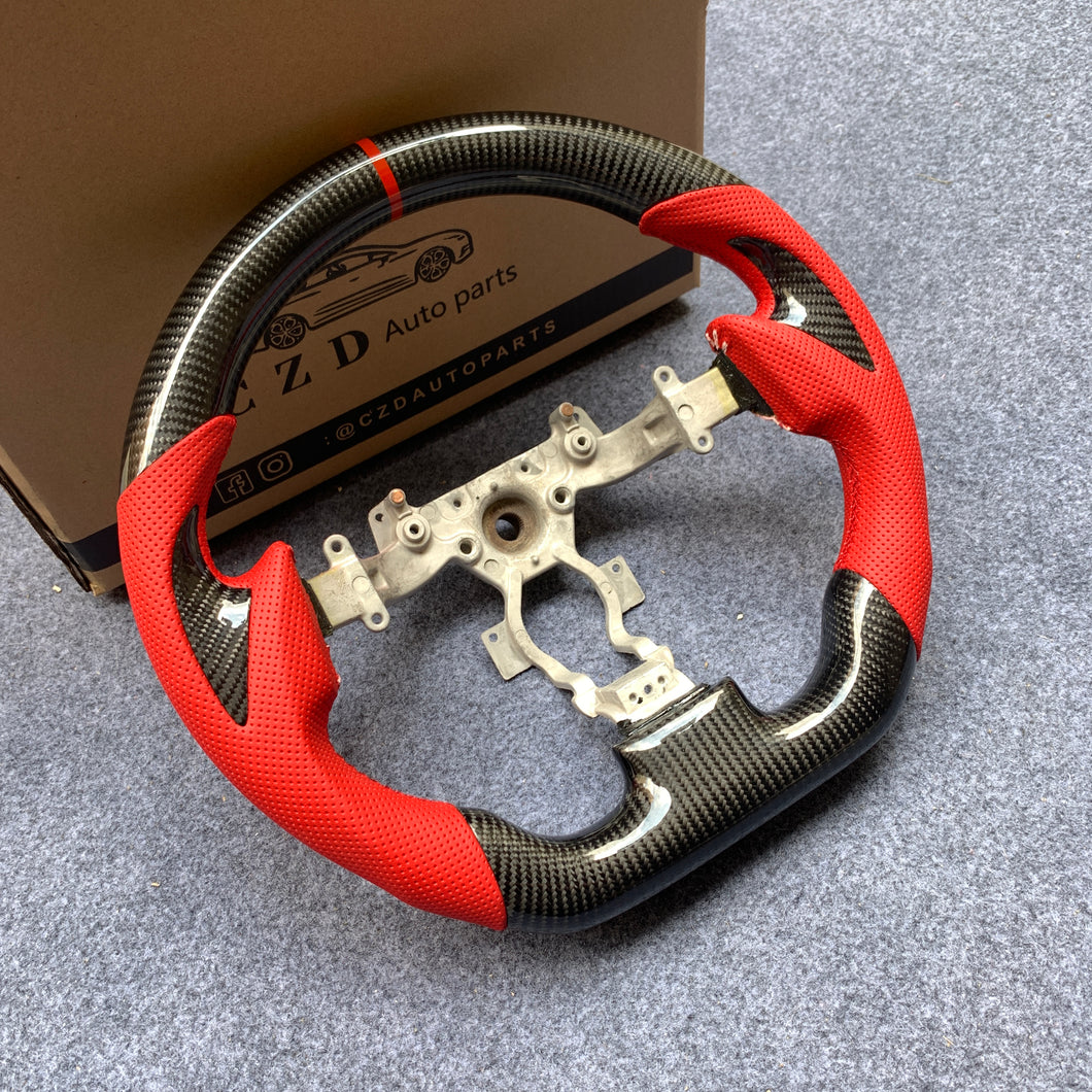 CZD autoparts for Nissan gtr r35 2009-2016 carbon fiber steering wheel with gloss black carbon fiber