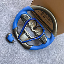 Load image into Gallery viewer, CZD For 8th Gen 2018/2019/2020/2021 Toyota Camry/SE/XSE/TRD carbon fiber steering wheel with blue stitching