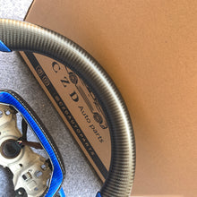 Load image into Gallery viewer, CZD For 8th Gen 2018/2019/2020/2021 Toyota Camry/SE/XSE/TRD carbon fiber steering wheel with blue stitching