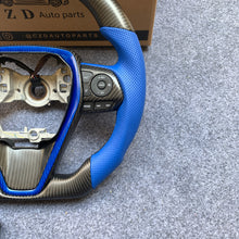 Load image into Gallery viewer, CZD For 8th Gen 2018/2019/2020/2021 Toyota Camry/SE/XSE/TRD carbon fiber steering wheel with blue stitching