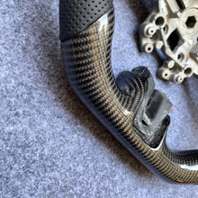 Load image into Gallery viewer, CZD autoparts for Ford Mustang 2015-2017 carbon fiber steering wheel with white stripe line