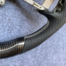 Load image into Gallery viewer, CZD autoparts for Ford Mustang 2015-2017 carbon fiber steering wheel with white stripe line