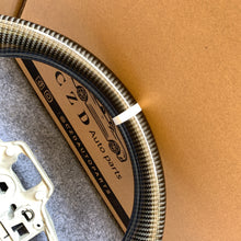 Load image into Gallery viewer, CZD autoparts for Ford Mustang 2015-2017 carbon fiber steering wheel with white stripe line