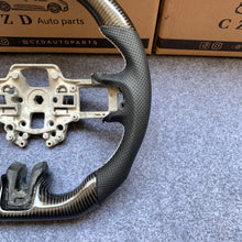 Load image into Gallery viewer, CZD autoparts for Ford Mustang 2015-2017 carbon fiber steering wheel with white stripe line