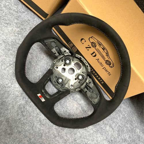 CZD auto parts carbon fiber steering wheel for Audi Q2 2016-2019 with full alcantara