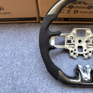 czd auto parts carbon fiber steering wheel for Ford Mustang/Ford SHELBY GT350 with alcantara