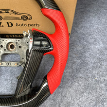 Load image into Gallery viewer, CZD auto parts for Honda Odyssey 2011-2017 carbon fiber steering wheel with red perforated leather side