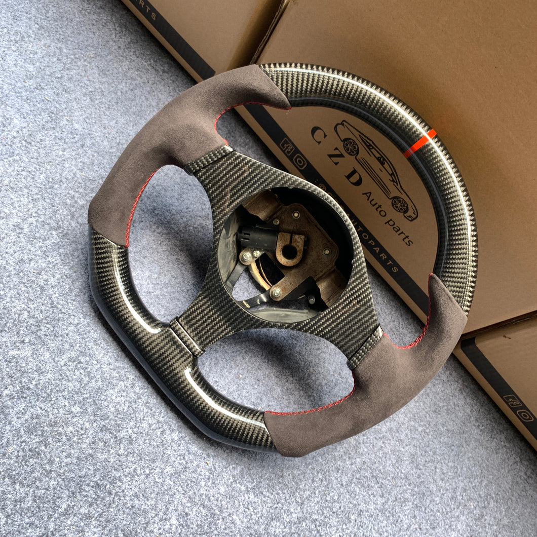 CZD auto parts carbon fiber steering wheel for Mitsubishi Lancer Evolution Evo 8 VIII 2003-2005 with alcantara