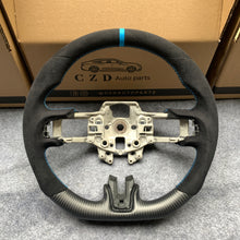 Load image into Gallery viewer, CZD auto parts for Ford Mustang 2015-2017 carbon fiber steering wheel with alcantara top carbon bottom