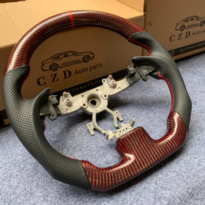 czd auto parts carbon fiber steering wheel for Infiniti Q40 Q60 2014-2015 with red wires forged carbon fiber