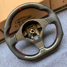 Load image into Gallery viewer, CZD auto parts carbon fiber steering wheel for Mitsubishi Lancer Evolution Evo 8 VIII 2003-2005 with red stripe