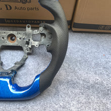 Load image into Gallery viewer, czd auto parts carbon fiber steering wheel for Honda FK2/Honda 9th gen Civic/SI 2012-2015 with gloss blue carbon fiber