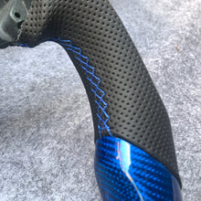 Load image into Gallery viewer, czd auto parts carbon fiber steering wheel for Honda FK2/Honda 9th gen Civic/SI 2012-2015 with gloss blue carbon fiber