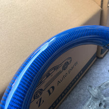 Load image into Gallery viewer, CZD Autoparts For Honda FK2 carbon fiber steering wheel gloss blue carbon fiber top&amp;bottom