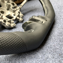 Load image into Gallery viewer, CZD autoparts for Ford Mustang 2015-2017 carbon fiber steering wheel with black perforated leather top &amp; side