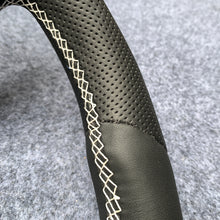 Load image into Gallery viewer, CZD autoparts for Ford Mustang 2015-2017 carbon fiber steering wheel with black perforated leather top &amp; side