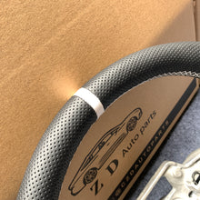 Load image into Gallery viewer, CZD autoparts for Ford Mustang 2015-2017 carbon fiber steering wheel with black perforated leather top &amp; side