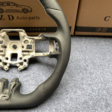 Load image into Gallery viewer, CZD autoparts for Ford Mustang 2015-2017 carbon fiber steering wheel with black perforated leather top &amp; side