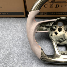Load image into Gallery viewer, CZD auto parts carbon fiber steering wheel for Audi A1 (8X) Sportback with grey alcantara