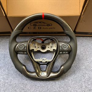 czd auto parts carbon fiber steering wheel for Toyota Corolla 2019-2020 with black stitch