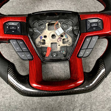 Load image into Gallery viewer, CZD Auto Parts carbon fiber steering wheel for Ford EXPEDITION 2018-2021 with red carbon fiber trim