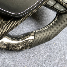 Load image into Gallery viewer, CZD Autoparts for Toyota Avalon 2019-2022 carbon fiber steering wheel black perforated leather sides with white stitching