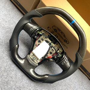CZD auto parts carbon fiber steering wheel for Chevrolet Corvette C6 Z06 C6 2005-2013 with blue stitching
