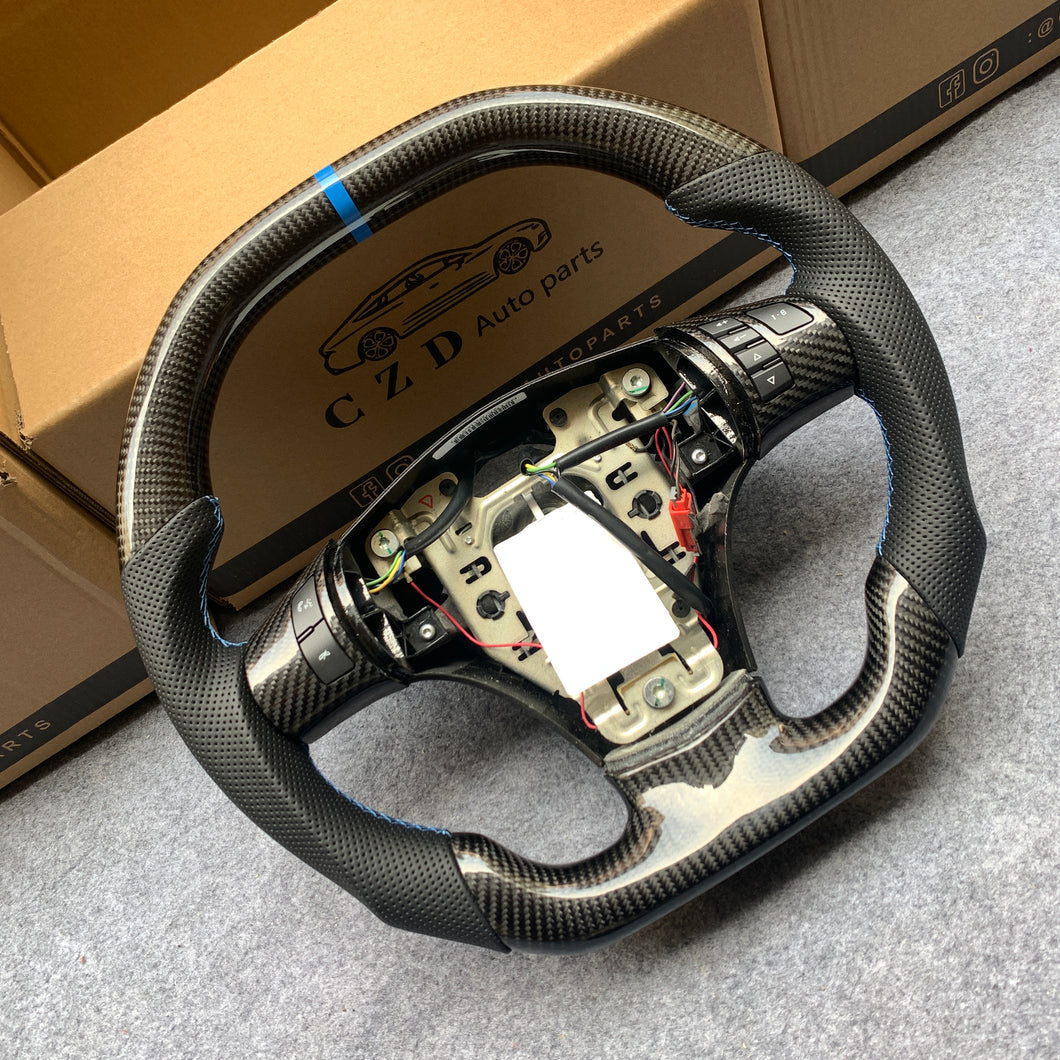 CZD auto parts carbon fiber steering wheel for Chevrolet Corvette C6 Z06 C6 2005-2013 with flat top shape