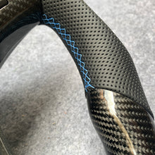 Load image into Gallery viewer, CZD auto parts for  Chevrolet Corvette C6 Z06 C6 2005-2013 carbon fiber steering wheel with blue stripe