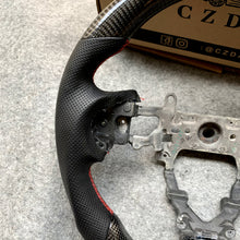 Load image into Gallery viewer, CZD Autoparts For Honda FK2 carbon fiber steering wheel gloss carbon fiber top&amp;bottom
