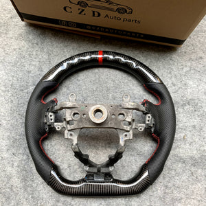 CZD Autoparts For Honda FK2 carbon fiber steering wheel gloss carbon fiber top&bottom