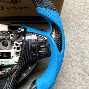 czd auto parts carbon fiber steering wheel for Acura TLX 2015-2021 with printing tlx logo