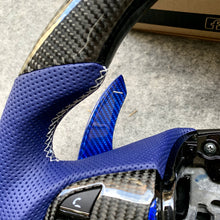 Load image into Gallery viewer, czd auto parts carbon fiber steering wheel for Acura TLX 2015-2021 with blue paddle shifters