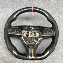 Load image into Gallery viewer, CZD Autoparts For MASERATI GHIBLI M157 2014-2019 carbon fiber steering wheel gloss finish with perforated leather