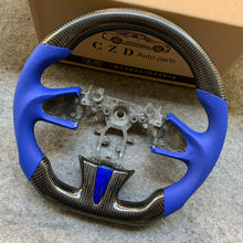 Load image into Gallery viewer, czd auto parts carbon fiber steering wheel for Infiniti Q50/QX50 with gloss carbon fiber