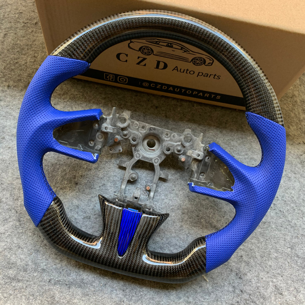 czd auto parts carbon fiber steering wheel for Infiniti Q50/QX50 with gloss carbon fiber