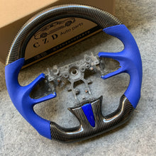 Load image into Gallery viewer, czd auto parts carbon fiber steering wheel for Infiniti Q50/QX50 with gloss carbon fiber