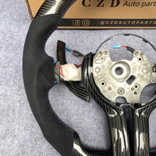 Load image into Gallery viewer, CZD Autoparts for BMW M5 F10 M6 F06 F12 F13 X5M F85 X6M F86 carbon fiber steering wheel with LED