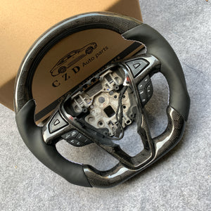 czd auto parts carbon fiber steering wheel for Ford Edge SE ST AWD 2015-2020 with honeycomb carbon fiber