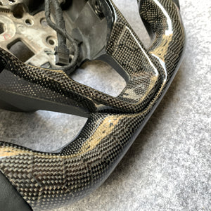 czd auto parts carbon fiber steering wheel for Ford Edge SE ST AWD 2015-2020 with honeycomb carbon fiber
