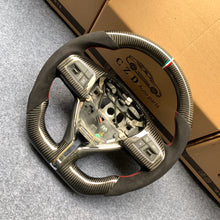 Load image into Gallery viewer, CZD auto parts carbon fiber steering wheel for Maserati Ghibli M157 2014-2019 with red stitching