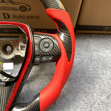 Load image into Gallery viewer, CZD Autoparts for Toyota 8th gen Camry se xse le xle 2018-2022 carbon fiber steering wheel  6mm black stripe line at top