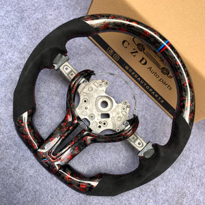 CZD Autoparts for BMW M1 M2 M3 M4 F80 F82 F83 carbon fiber steering wheel round top and flat bottom
