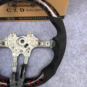 CZD Autoparts for BMW M1 M2 M3 M4 X5M X6M carbon fiber steering wheel round top and flat bottom