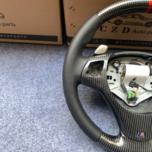 Load image into Gallery viewer, CZD auto parts for  BMW M3 E90 E92 E93 2008-2013 carbon fiber steering wheel with smooth leather