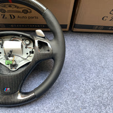 Load image into Gallery viewer, CZD auto parts for  BMW M3 E90 E92 E93 2008-2013 carbon fiber steering wheel with smooth leather