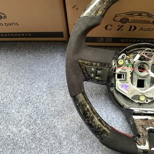 CZD auto parts carbon fiber steering wheel for camaro 2010-2011 with black alcantara