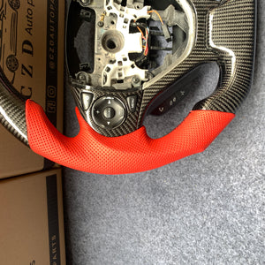 czd auto parts carbon fiber steering wheel for Honda FK2 with black stiching